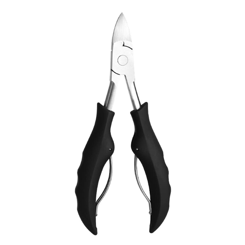 Black Ingrown Toenail Clippers Stainless Steel 25 Blade For Thick Nails Seniors Pedicure