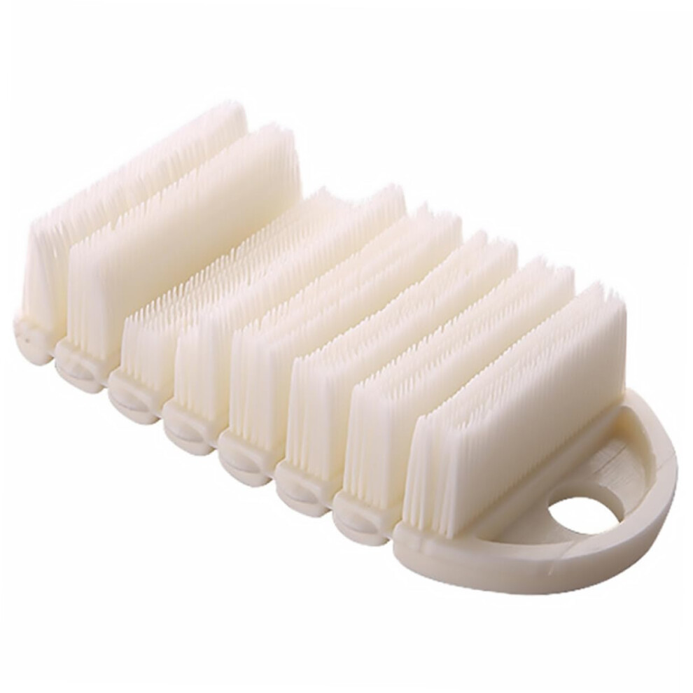 Nail Cleaning Brush with Soft Bristles for Gentle Manicure Pedicure, Ergonomic Grip Travel Size