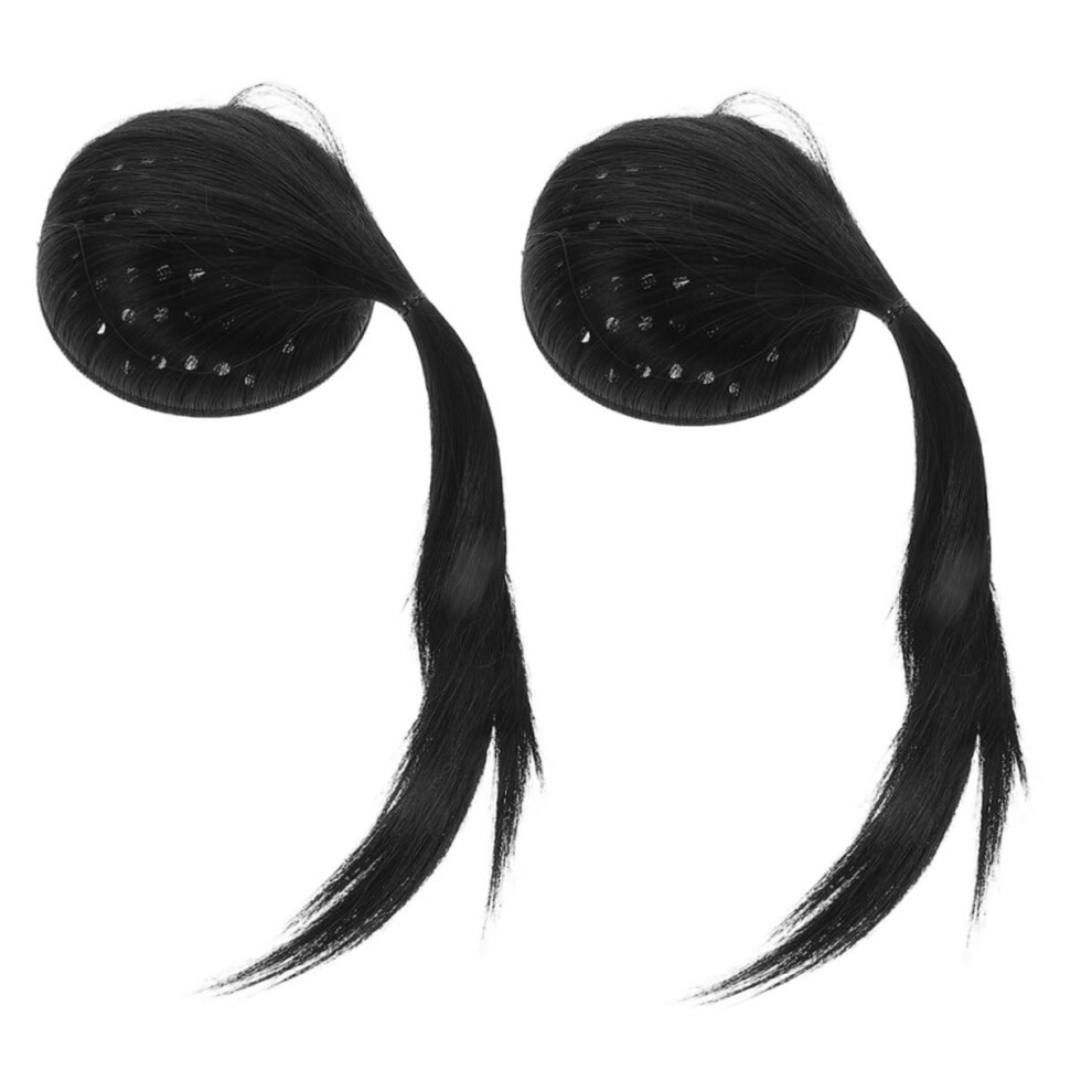 Hair Volume Enhancer with Synthetic Hair Pads, Instant Lift Bun Maker for Women Updos