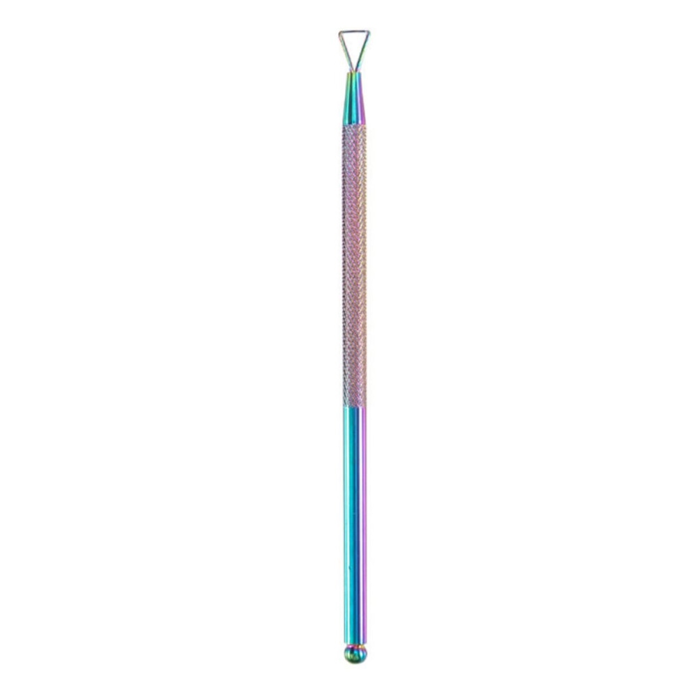 Stainless Steel Cuticle Pusher and Remover with Dual End for Precise Gel Polish Removal