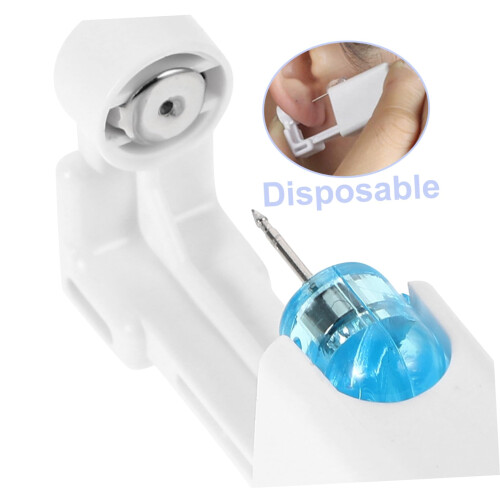 Disposable Automatic Ear Piercing Kit with Stainless Steel Studs for Kids and BeginnerFriendly Use 2