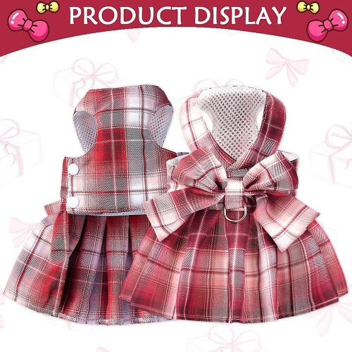 Petcare Charming Bow Tie Harness, Φορέματα Σκύλων Πριγκίπισσας που Κάνουν μια Δήλωση, Ζεστό και 1