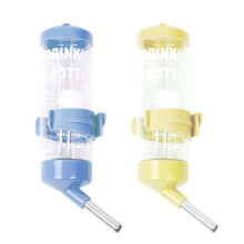 Bouteille d'eau pour cage d'animal de compagnie, conception anti-goutte pour une hydratation propre, la paille assure une hydratation sans dégâts,