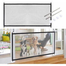 Freestanding Foldable Dog Gateway, Breathable Isolation for Pets, Quick Installation and Simple Use