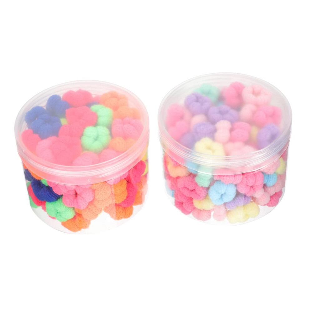 200pcs Elastic Baby Hair Ties Seamless NoDamage Toddler Ponytail Holders Assorted Colors