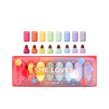Mini Matte Lipstick Set Waterproof, 8 Pcs Long Lasting Travel Size Capsule Lipsticks Gift Ready