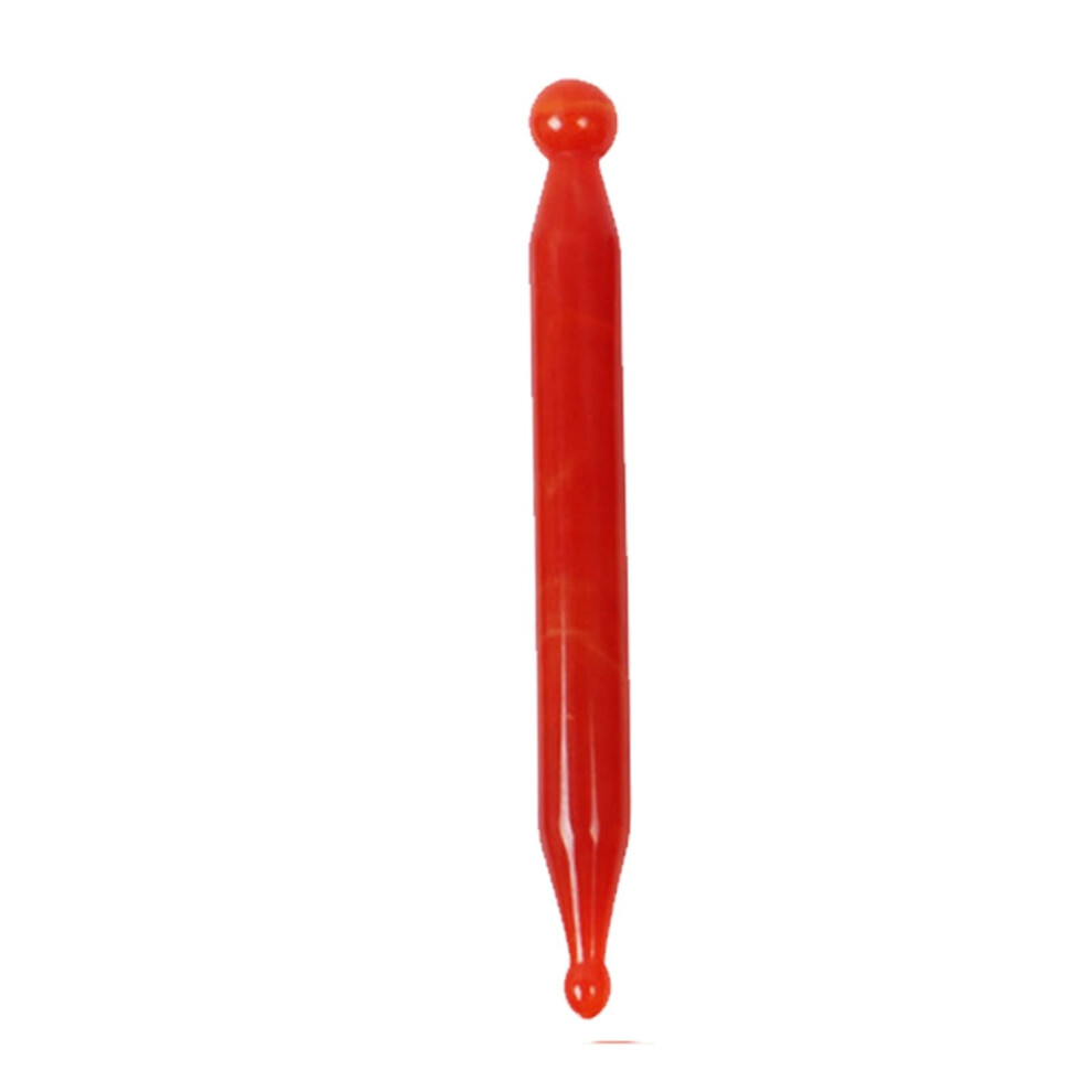 Red Resin Gua Sha Tool For Facial Firming Massage And Multiarea Use With Ergonomic Smooth Edges