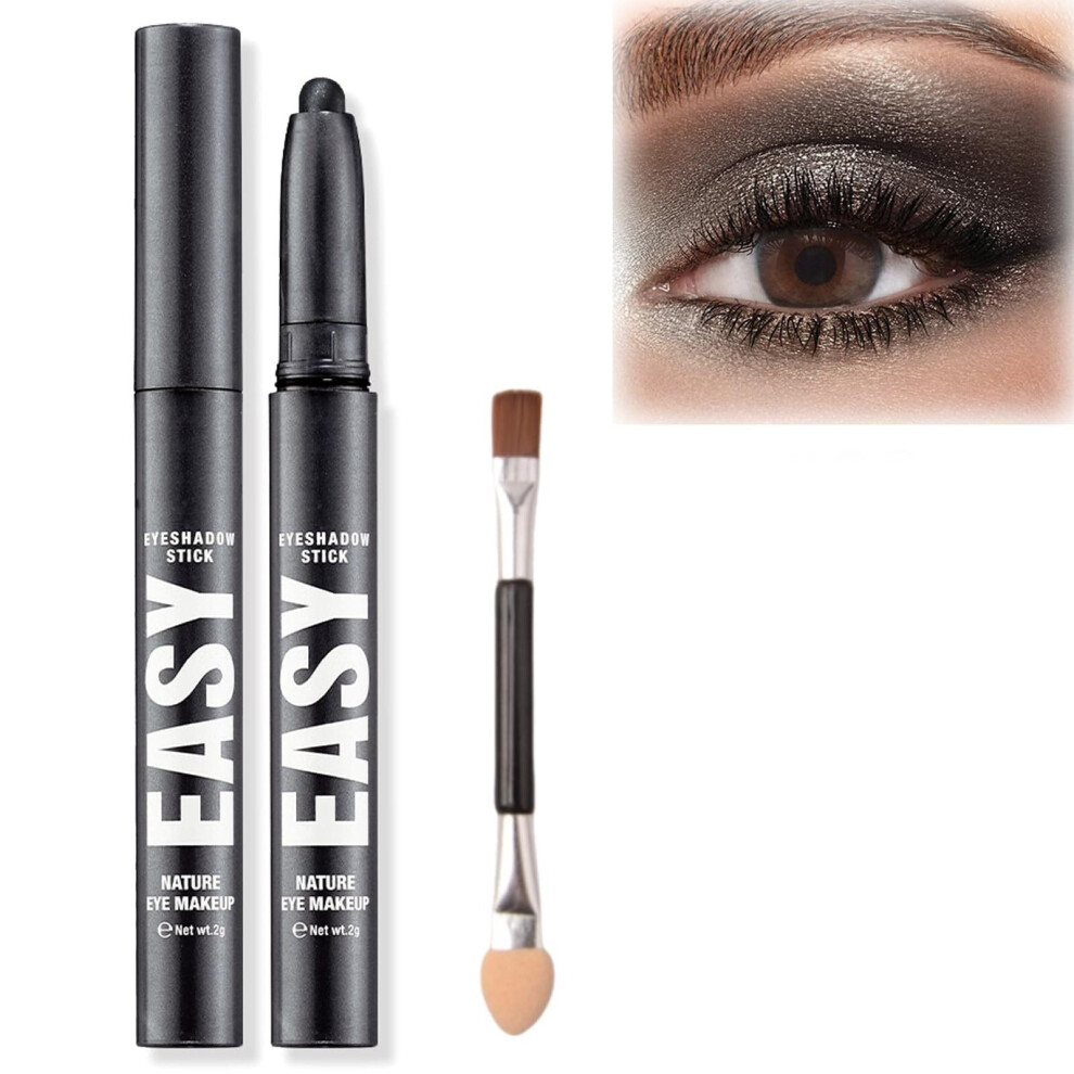 Cream 12 Color Eyeshadow Stick Set Longwear Smudge Proof Shimmer And Matte Pencil