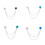Magnetic Pants Clips for T-Shirt-Lake blue 2