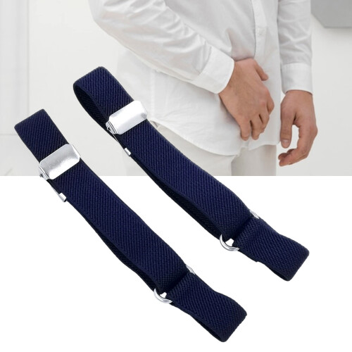 Elastic Adjustable Armbands Sleeve Bands Garters Shirt-Beige 2