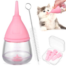 Welpenflasche für die Neugeborenenpflege, weiche Silikonsauger für sanftes Stillen, Katzenflaschen mit leicht zu reinigendem Design,