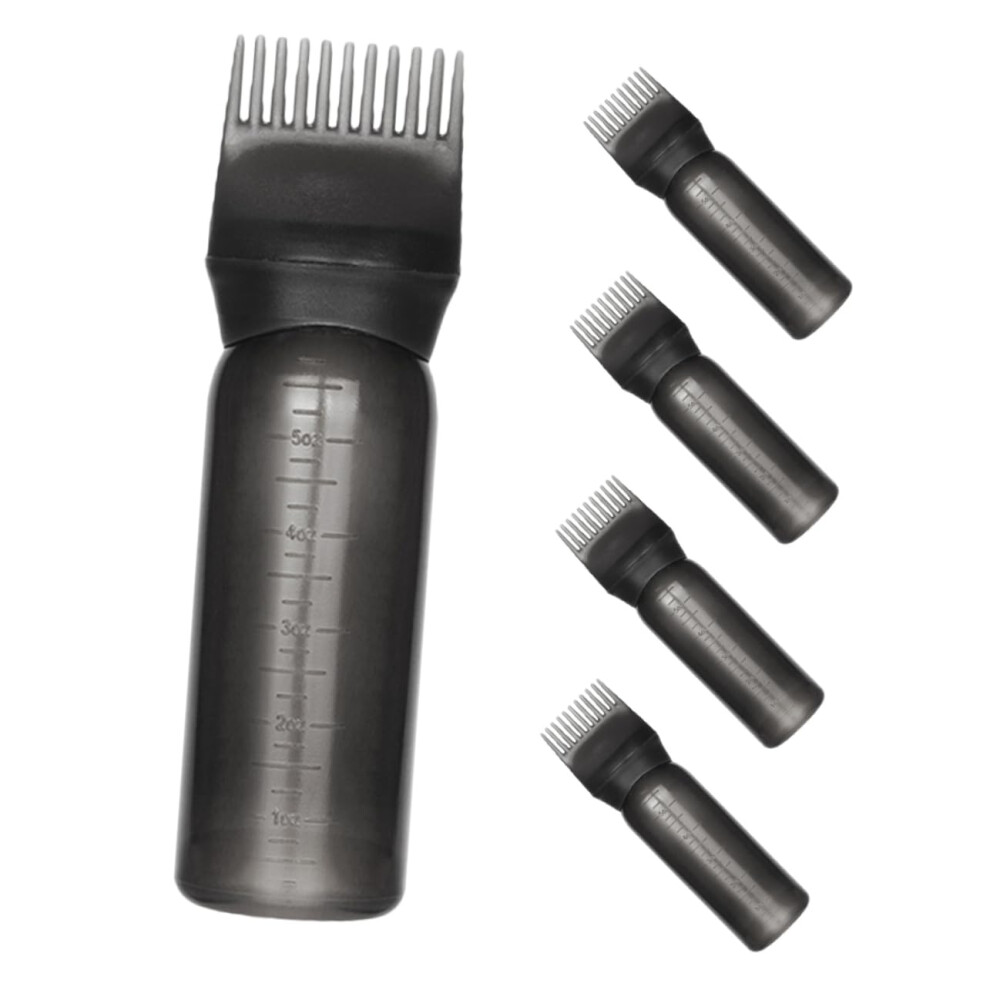 Hair Dye Applicator Bottle with Scale for Precise Root Application and Oil Scalp Treatment, 5pcs