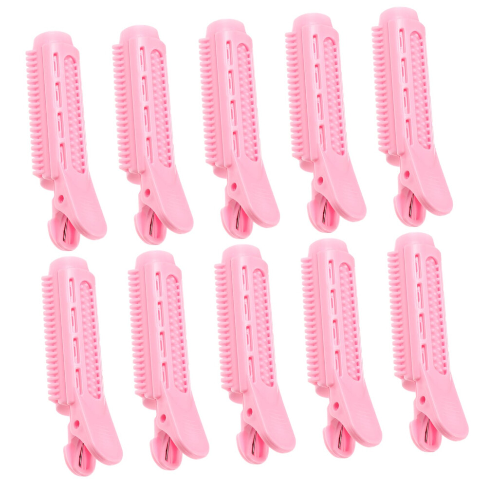 10pcs Hair Roller Clips for Bangs Curlers with Secure Snap Clips Heat Styling
