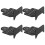 Stable 4Pcs Shoot Range Target Stand - Aluminium Alloy Base 14