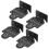 Stable 4Pcs Shoot Range Target Stand - Aluminium Alloy Base 12