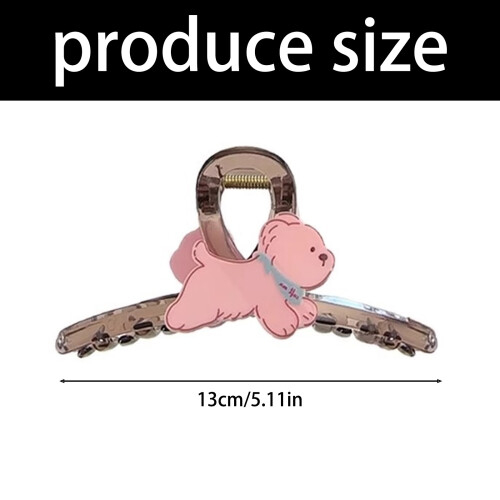 Petite pince à cheveux de chiot de dessin animé, épingle à 2