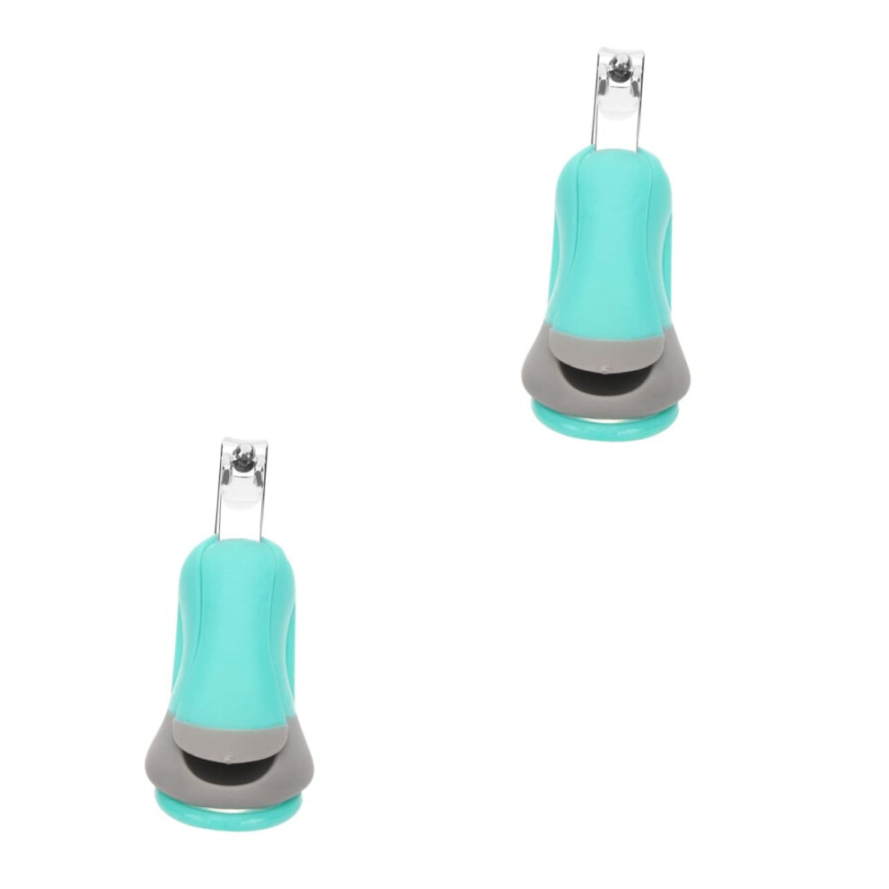 Toenail Clippers for Seniors with Adjustable Magnifying Glass and Ergonomic Grip, 2pcs Set
