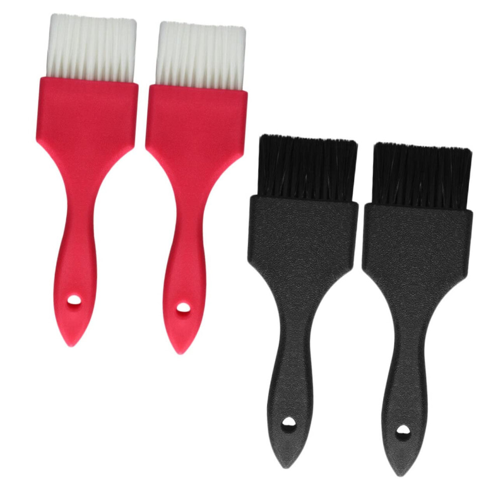 4pcs Professional Hair Dye Brush Set with Ergonomic Grip for Precise Salon and Home Coloring