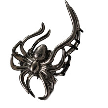 Pince à cheveux araignée 3D, pince à cheveux multi-usage à -Noir