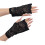 Gants élégants en dentelle à fleurs, manches manchette-Noir 1
