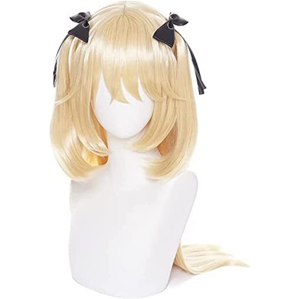 Unisex Cosplay Wig For Genshin Impact Fischl Heatresistant Synthetic Hair With Adjustable Cap For Halloween