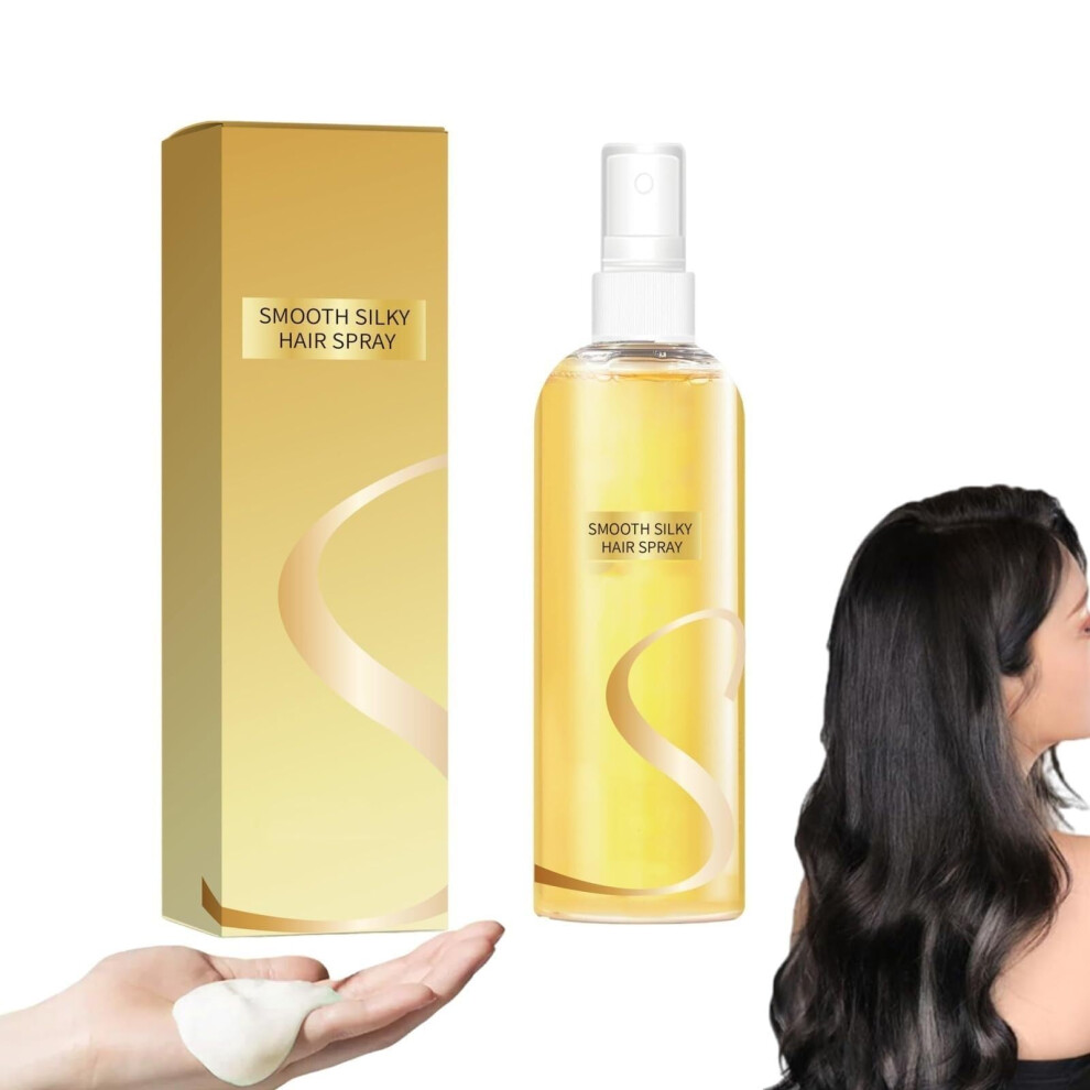 Leavein Hair Oil Spray for Frizzy Hair  Lightweight AntiFrizz Serum with Shine Boost, Floral Scent (1PC)