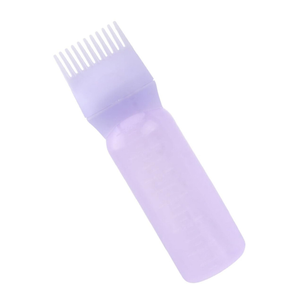 Hair Dye Applicator Bottle with Comb and Measurement Marks for Precise Hair Coloring