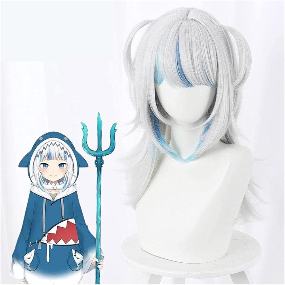 Unisex Cosplay Wig Heat Resistant Synthetic Long Wig For Halloween Anime Party With Wig Cap
