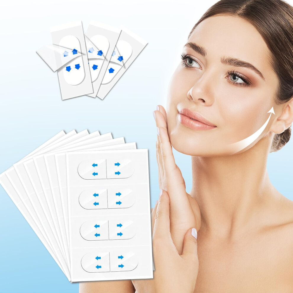 Face Lift Tape for Jawline and Double Chin, Instant Lift Strips for VShaped Face 20PCS