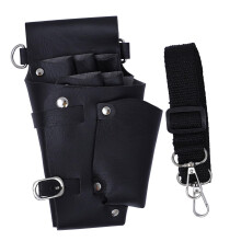 Hair Stylist Tool Belt PU Leather Waist Organizer with MultiPocket Barber Scissor Holster