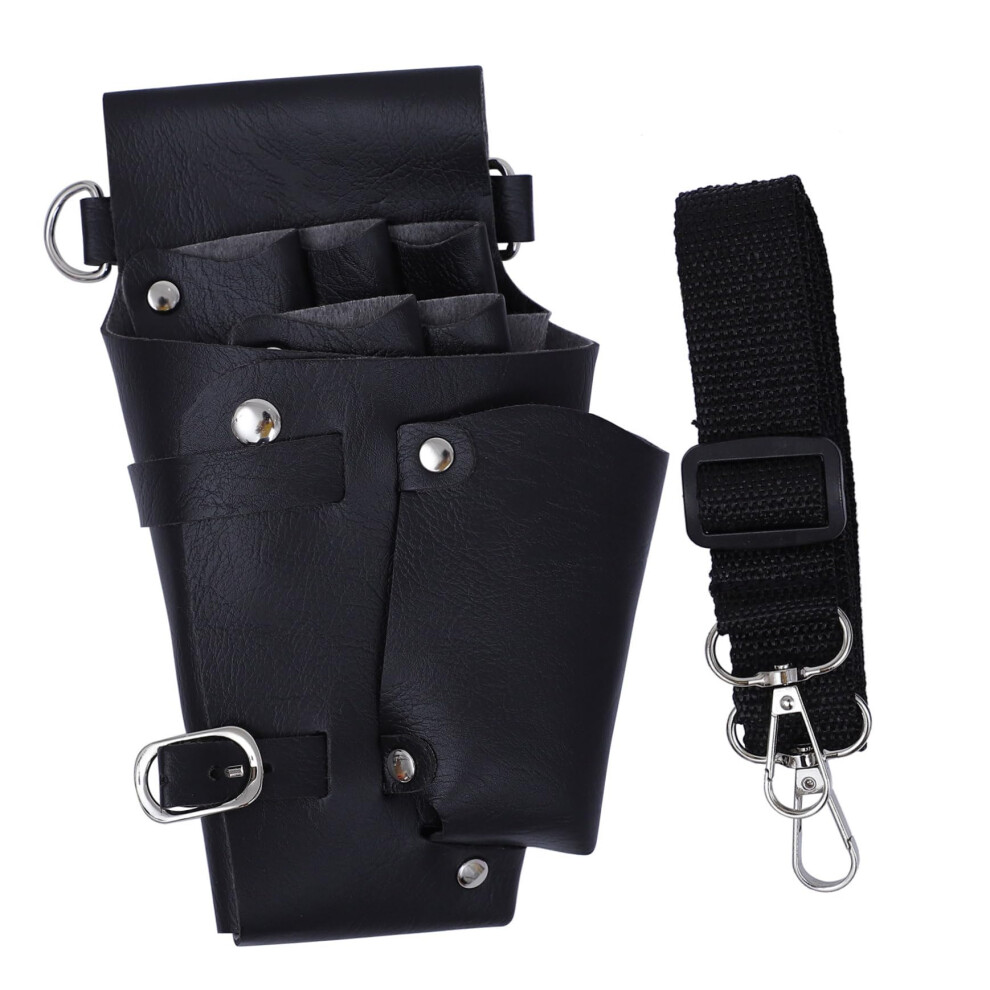 Hair Stylist Tool Belt Pu Leather Waist Organizer With Multipocket Barber Scissor Holster 9450606869173
