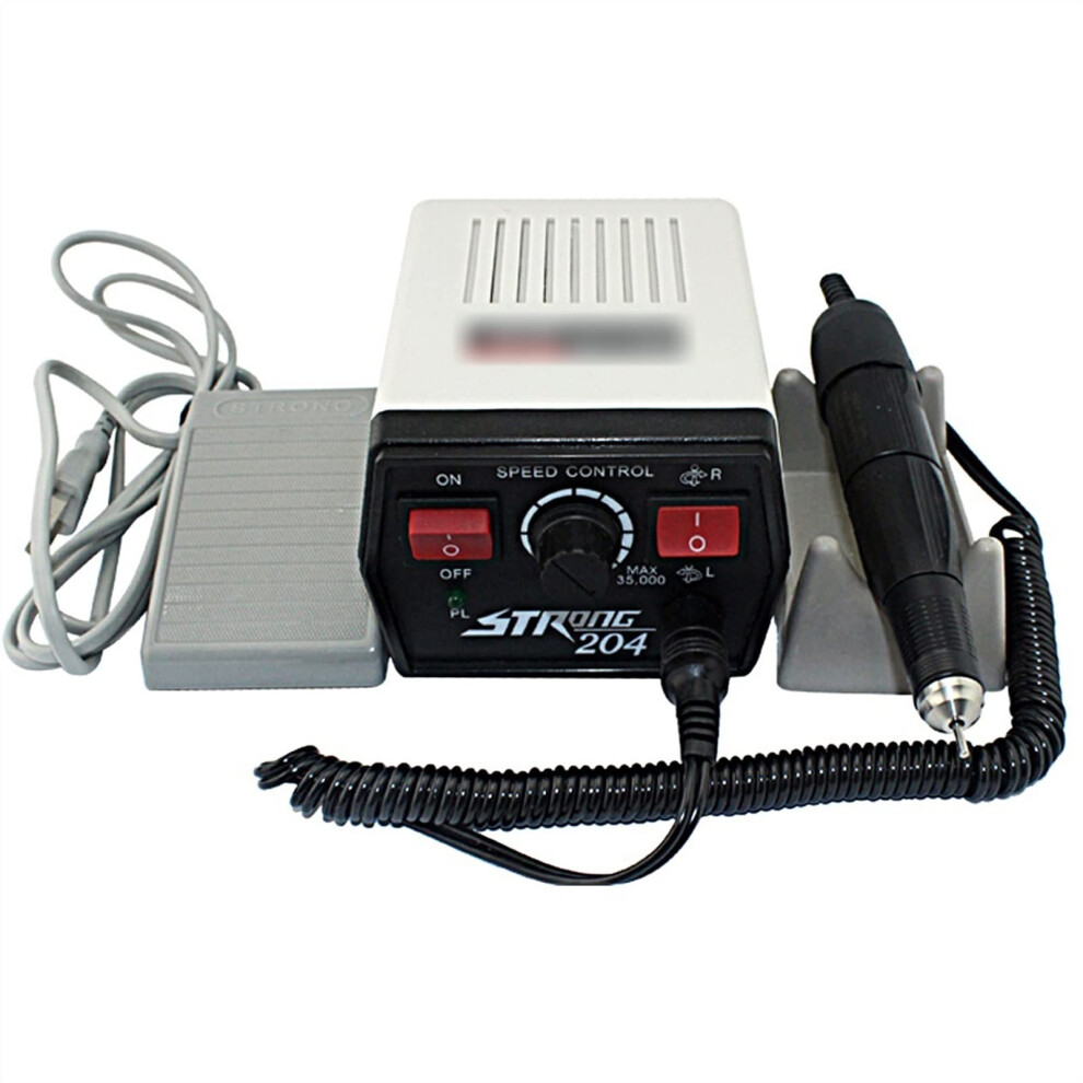 Light 35000 Rpm Electric Nail Drill For Acrylic Nails With Foot Pedal Control And Professional Nail File
