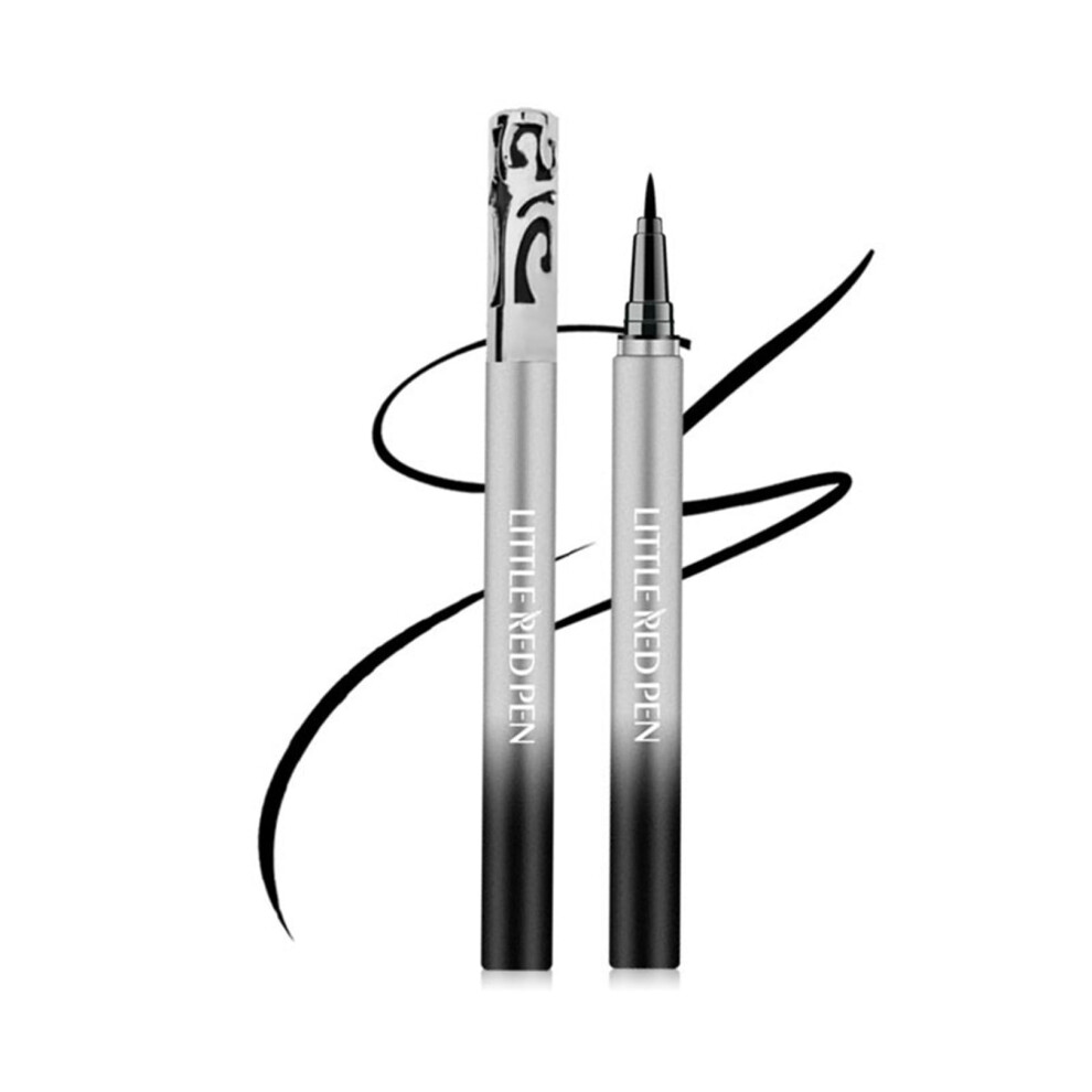 Black Waterproof Precision Liquid Eyeliner Pen Ultra Fine Tip Smudge Proof Long Lasting For Beginners