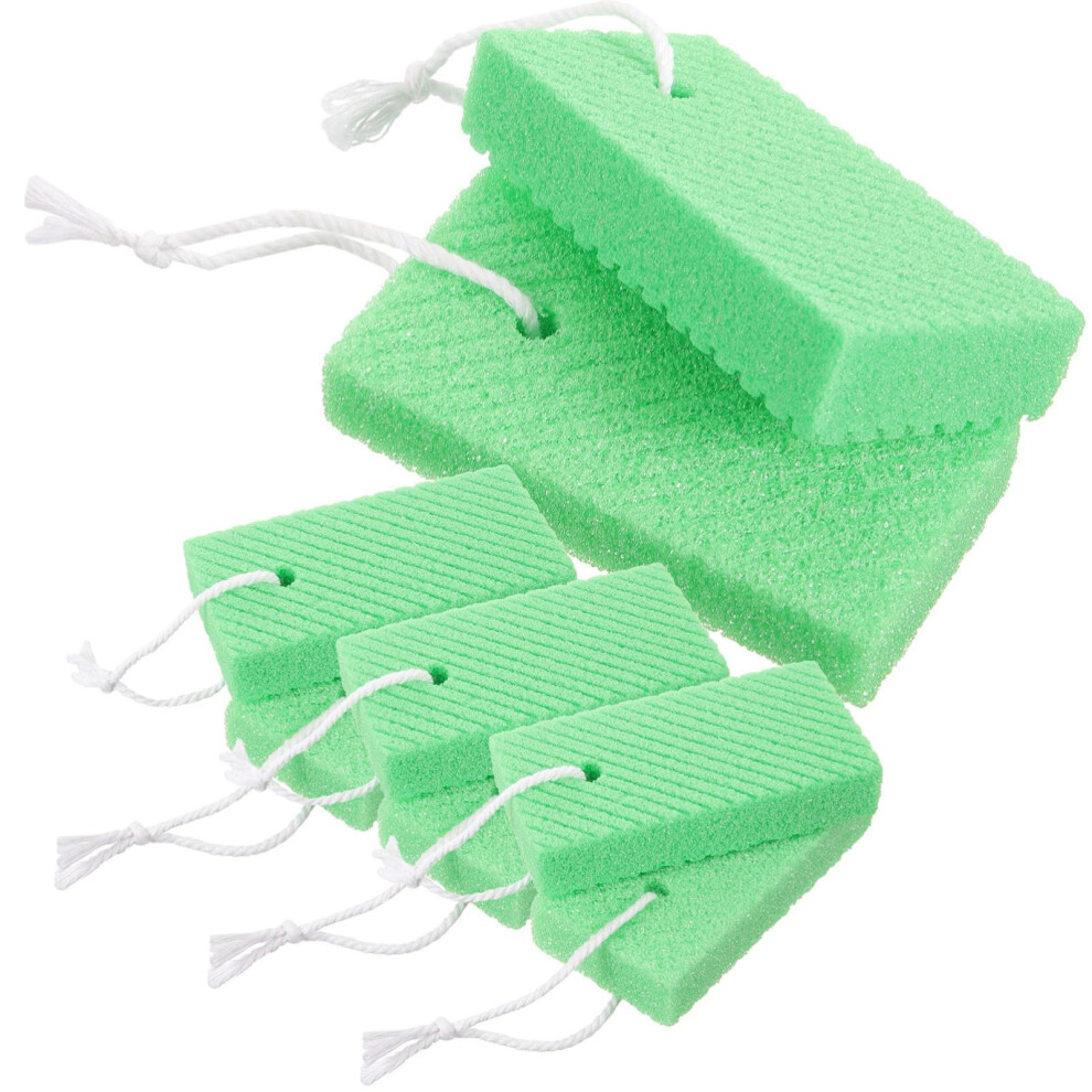 8pcs Pumice Stone Foot Scrubber Set for Dead Skin and Callus Removal with Ergonomic Comfort Grip