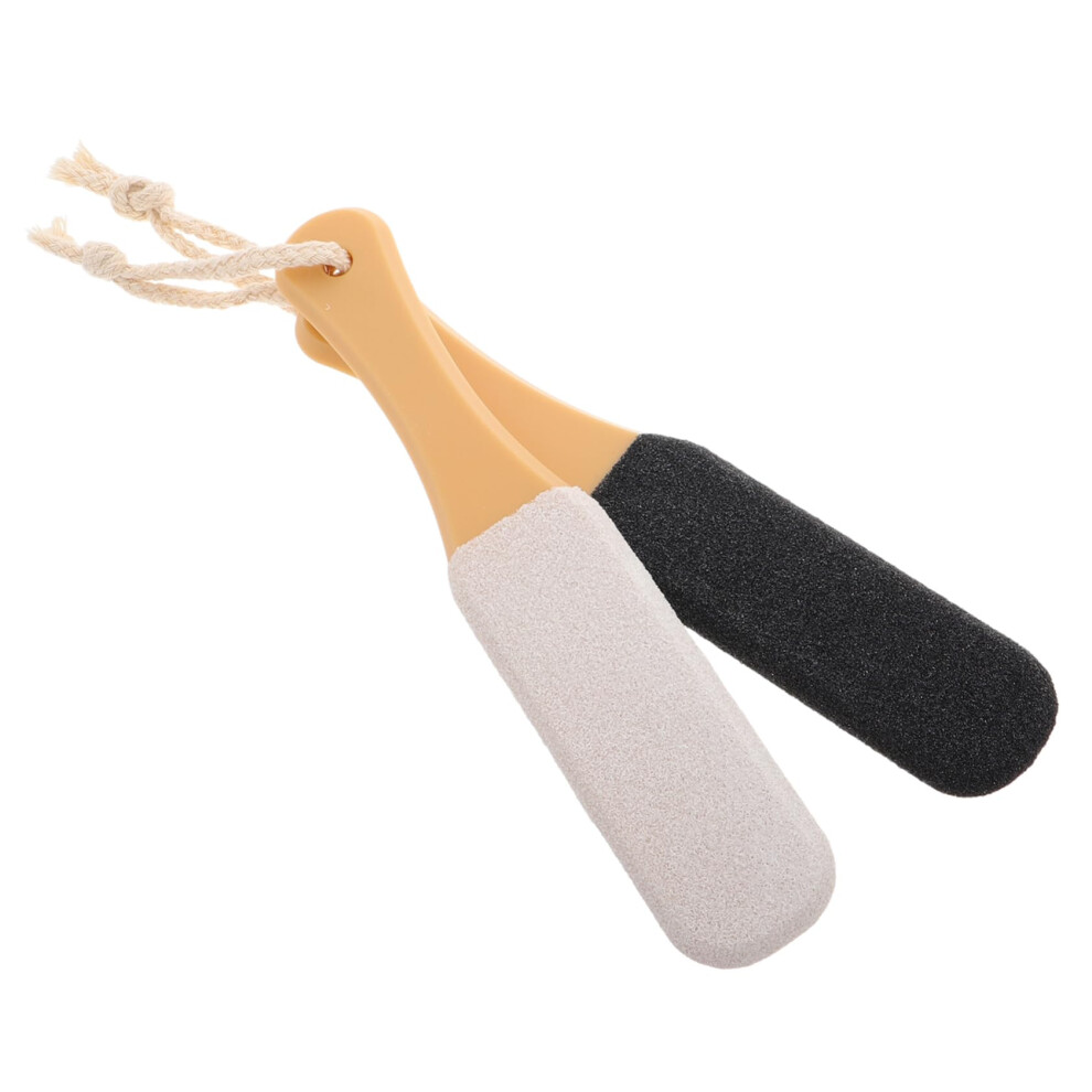 2pcs Foot File and Callus Remover for Dead Skin Removal, FourSided Exfoliator with NonSlip Grip