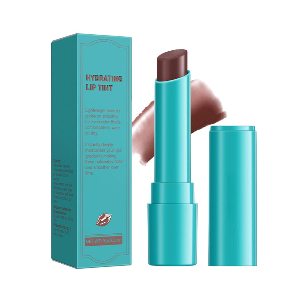 Peach Lip Tint And Moisturizing Lipstick With Vitamin E, Longlasting Waterproof Hydrating Color, 6# Taupe