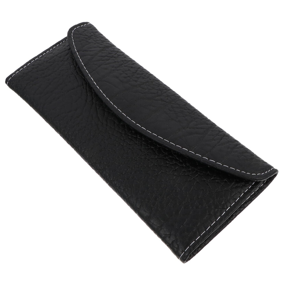 Hairdressing Scissor Case Leather Barber Scissor Holder with MultiPocket Tool Protection for Salon