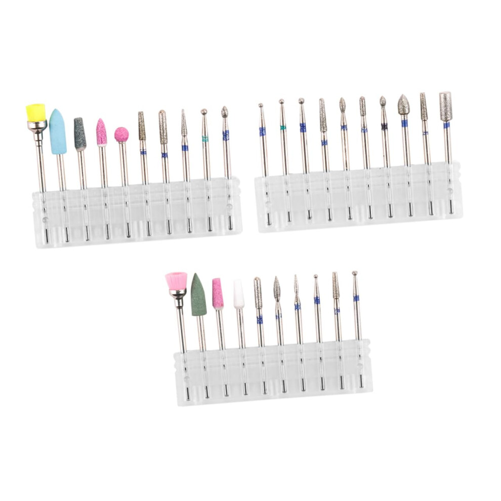 Electric Nail Drill Kit with Tungsten Bits for Manicure Pedicure Cuticle Care and Smooth Polishing