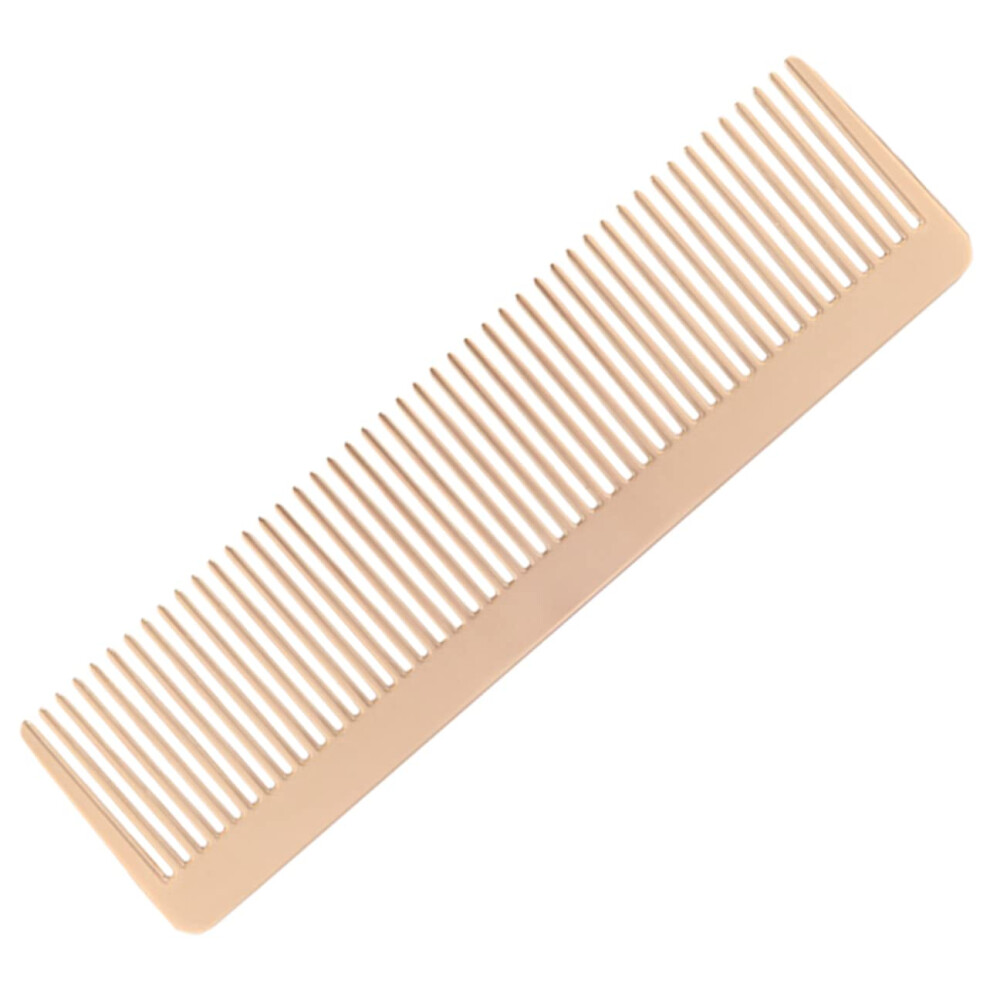 Unisex Metal Barber Comb Wide Tooth Heatresistant Antistatic Zinc Alloy For Salon And Home Use