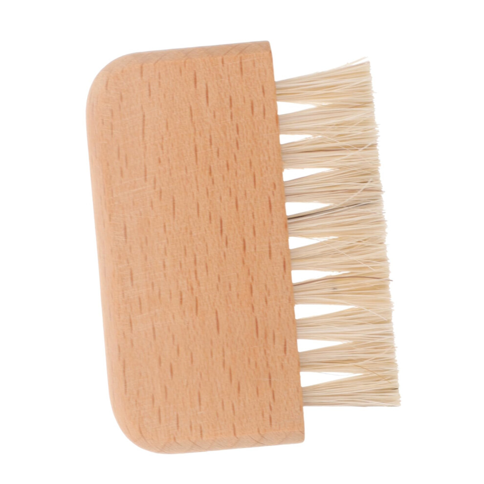 Nail Cleaning Brush with Ergonomic Wooden Handle for Manicure Pedicure and Deep Nail Care