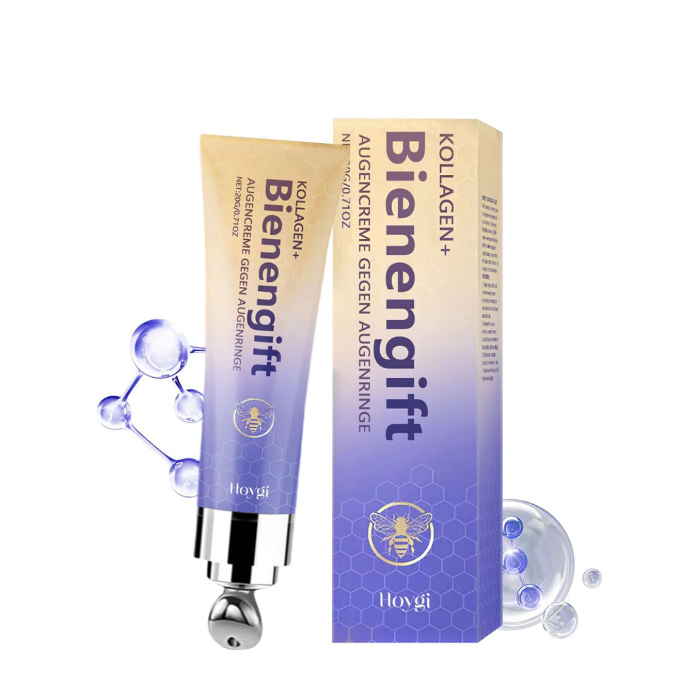 Hydrating Eye Cream for Sensitive Skin with Lightweight Formula Deeply Moisturizes 20g Purple