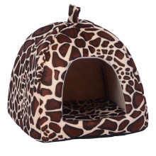 Cama caverna quentinha para pequenos animais de estimação, esconderijo macio de lã com fundo antiderrapante, casinha aconchegante e confortável