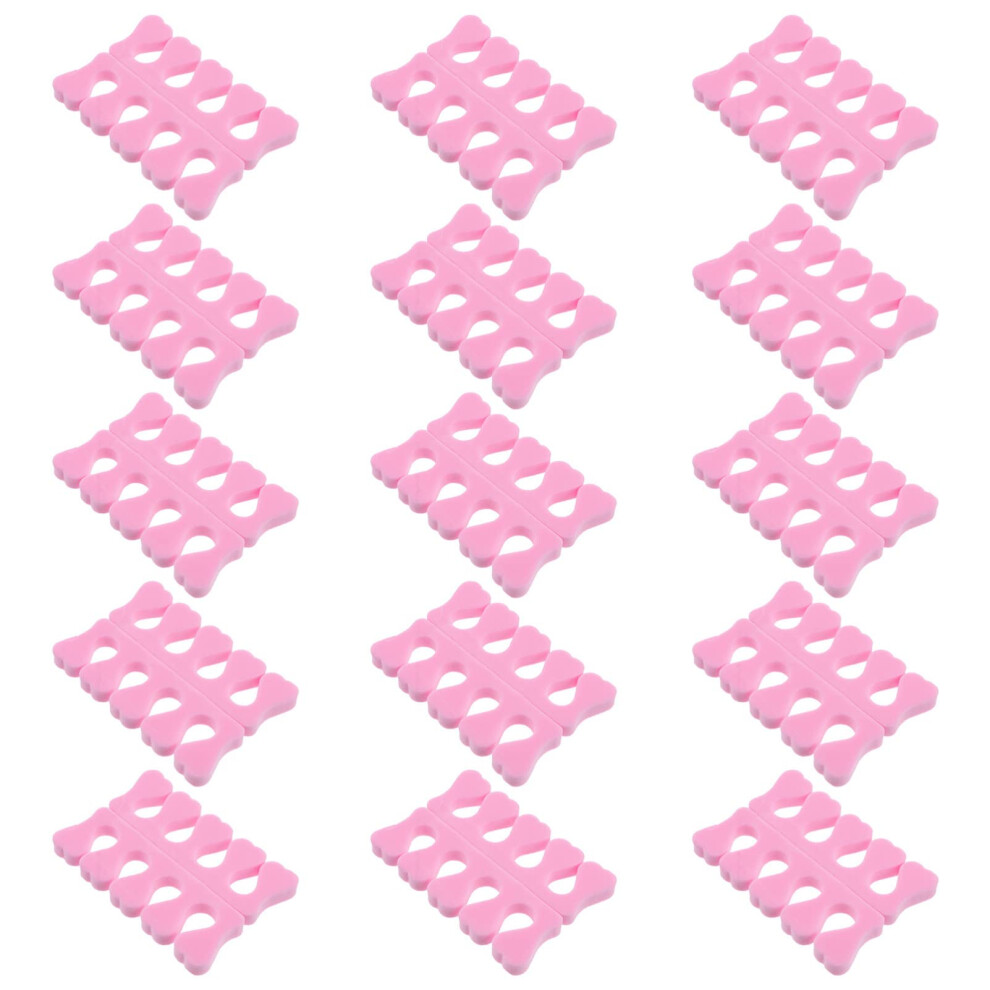 Toe Separators 30pcs Soft Foam Pedicure Nail Polish Separator for Smudge Nail Painting