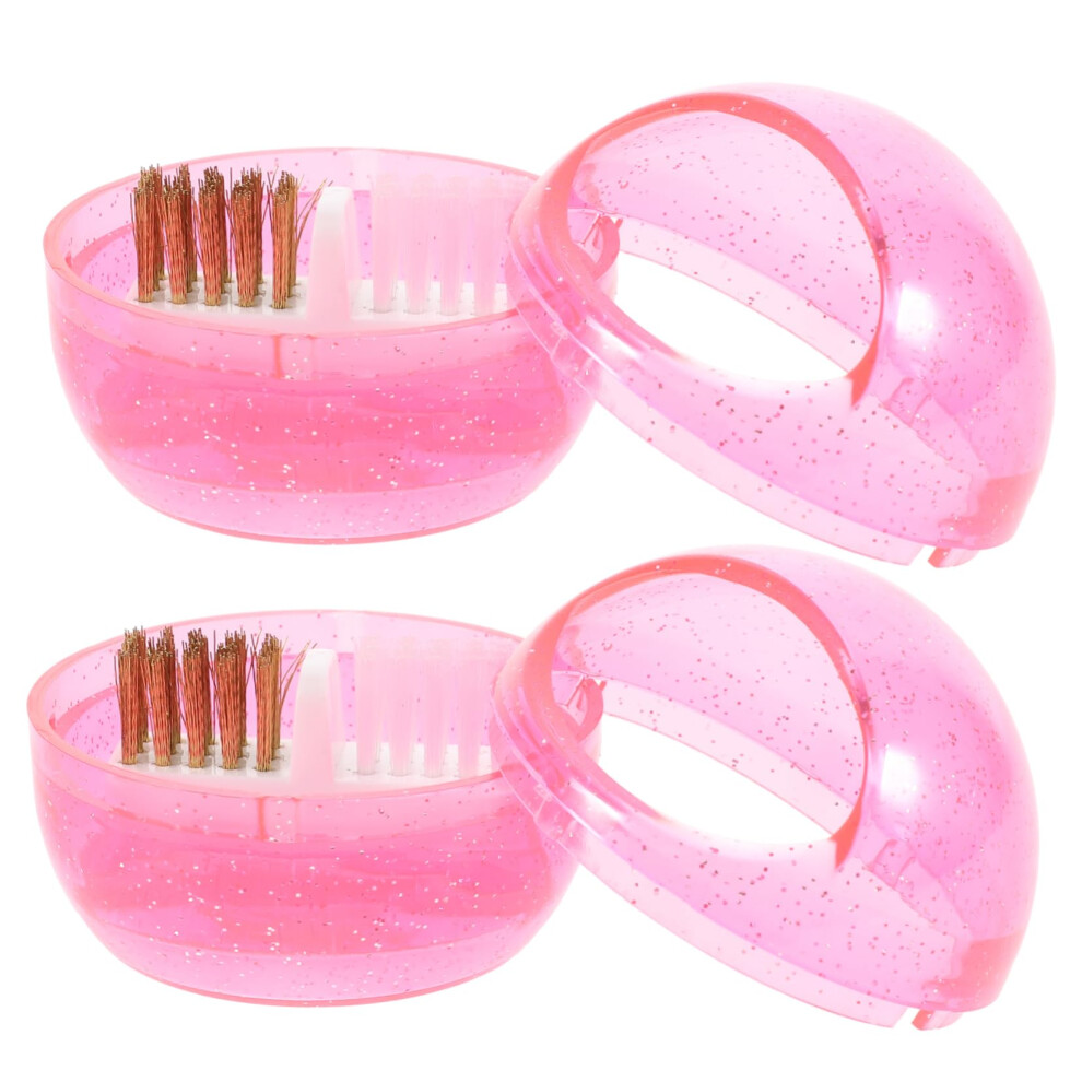 Nail Drill Bit Cleaner Brush Set with Dust Containment Cover for Efficient Salon and Home Use