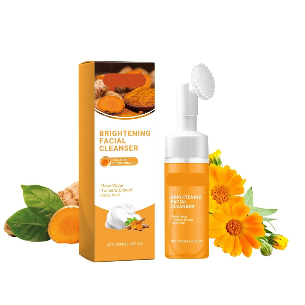 Gentle Foaming Facial Cleanser Mousse for Sensitive Skin, Deep Pore Cleansing, Brightening, Hydrating, 1PCS