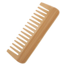 Wide Tooth Bamboo Hair Comb Set for Detangling and Gentle Scalp Massage for All Hair Types