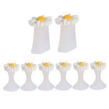 Toe Separators Silicone 8pcs Soft Gel Pedicure Toe Spacers for Nail Polish and Nail Art
