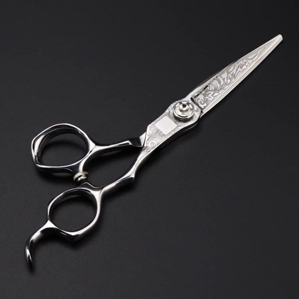 Hair Cutting Scissors 6 Inch Japanese Steel Ergonomic Barber Shears with MirrorFinish Blades