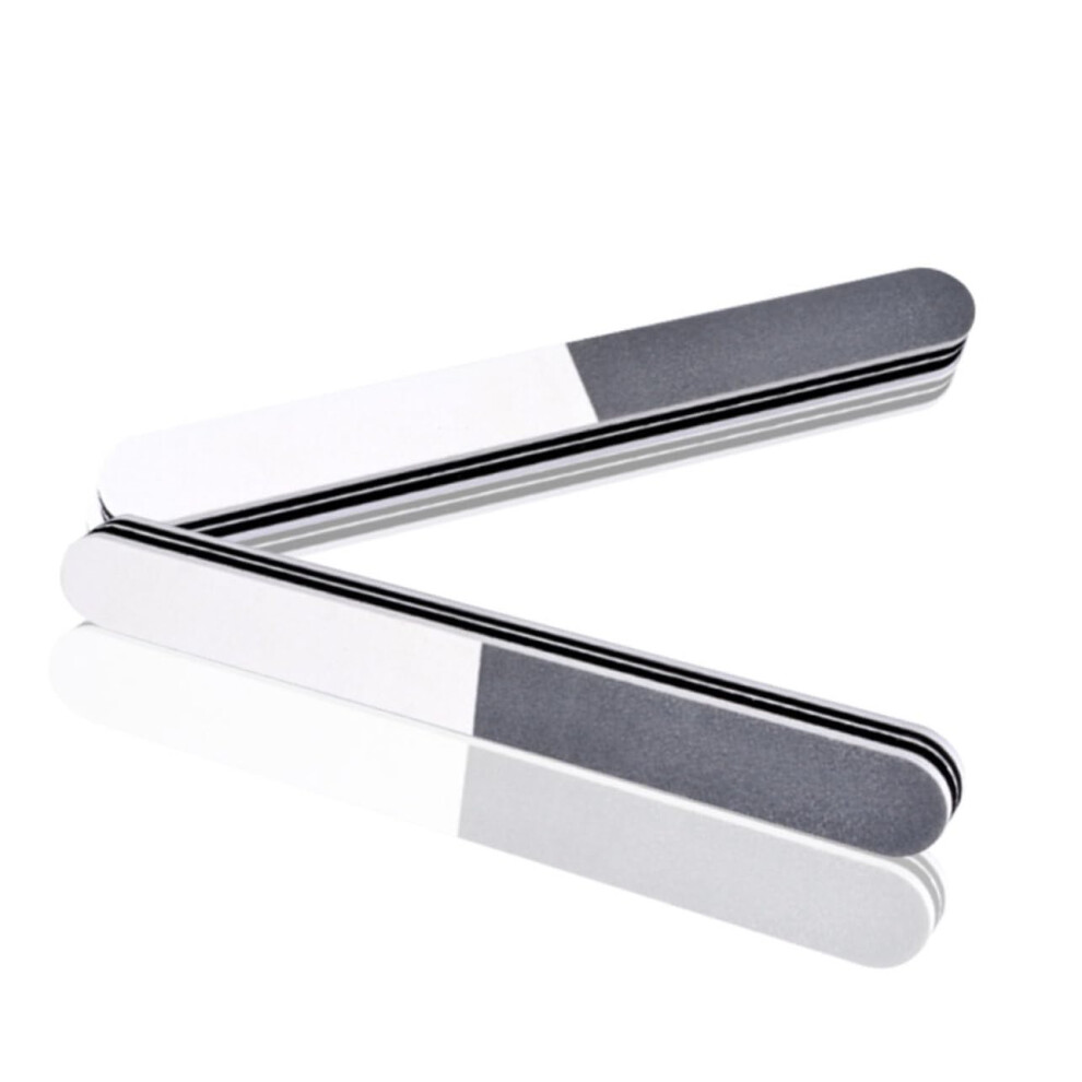 5pcs Professional Nail File and Buffer Block Kit, DualSided for Natural and Acrylic Nails, Washable for Salon and Home Use