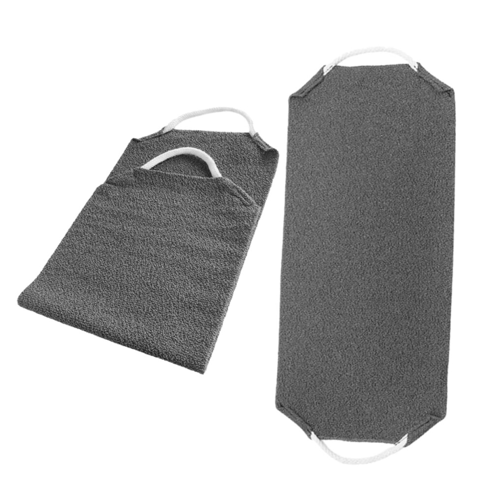 Exfoliating Back Scrubber and Shower Towel Set for Deep Cleansing Dead Skin Removal, 2 Pack